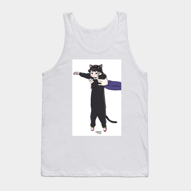 Komi Cat Tank Top by thevictor123